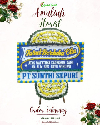 Papan Bunga Duka di Selebar
